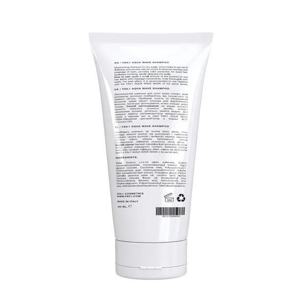 Зволожуючий шампунь FAV.1 AQUA WAVE SHAMPOO 250 мл FV002 фото