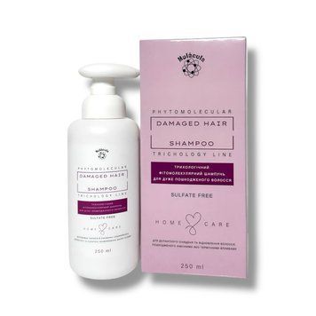 Шампунь для дуже пошкодженого волосся Molecula Damaged Hair Shampoo 250 мл MA0014 фото