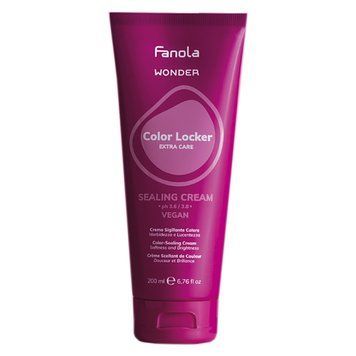 Fanola Wonder Color Locker Extra Care Sealing Cream Vegan Крем ущільнюючий, відновлюючий структуру фарбованого волосся 200 мл FN0041 фото