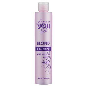 YouLook Blond PINK SHINE Anti Yellow Effect MASK маска для збереження кольору 250 мл YL0030 фото