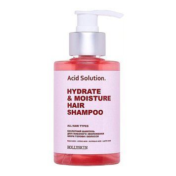 HollySkin Acid Solution Hydrate & Moisture Hair Shampoo Кислотний шампунь для глибокого зволоження шкіри голови і волосся 200 мл HLS0001 фото