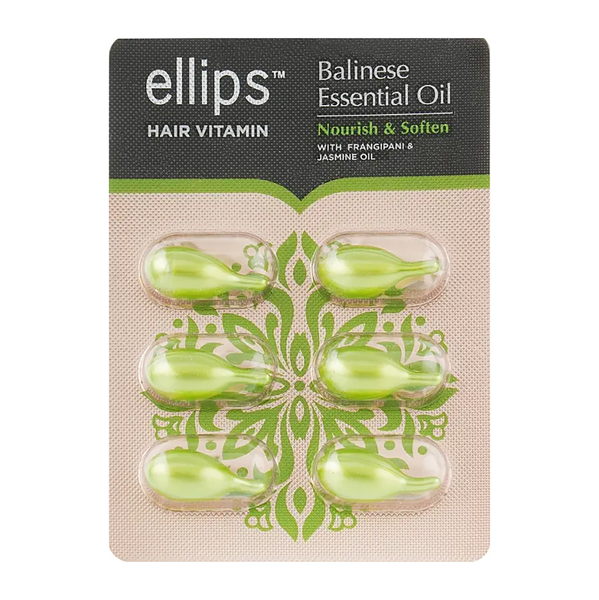 Ellips Hair Vitamin живлення та пом'якшення Балі з олією плюмерії та олією жасмину 6х1 мл ELL0011 фото