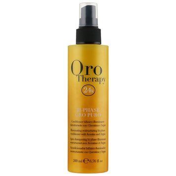 Двофазний спрей з кератином та колоїдним золотом Fanola ORO THERAPY 200 мл FN0012 фото
